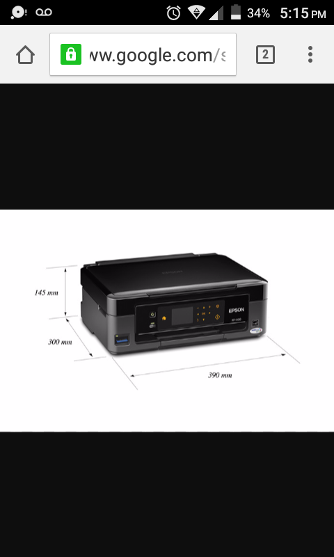 Epson home xp400 all in one