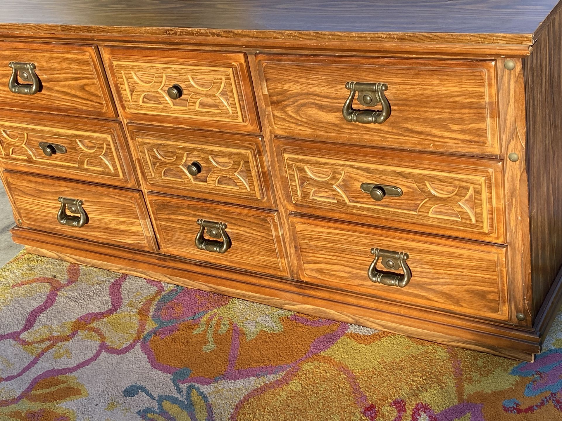 MCM short 9 Drawer vintage Dresser