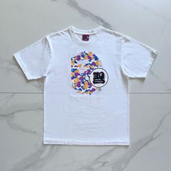 BAPE Store Los Angeles Bape 30th Anniversary Ape Head Tee White Large