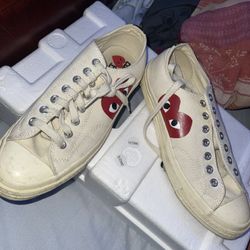 SZ8.5 Converse CDG White 