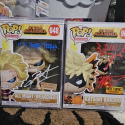 Signed Funko Pops Fs/ft