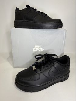 Nike Air Force 1 Black Sneakers 4Y