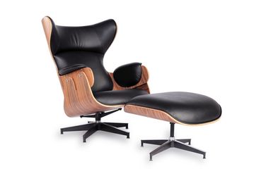 Wingback Lounge Chair with Ottoman Better Than Eames