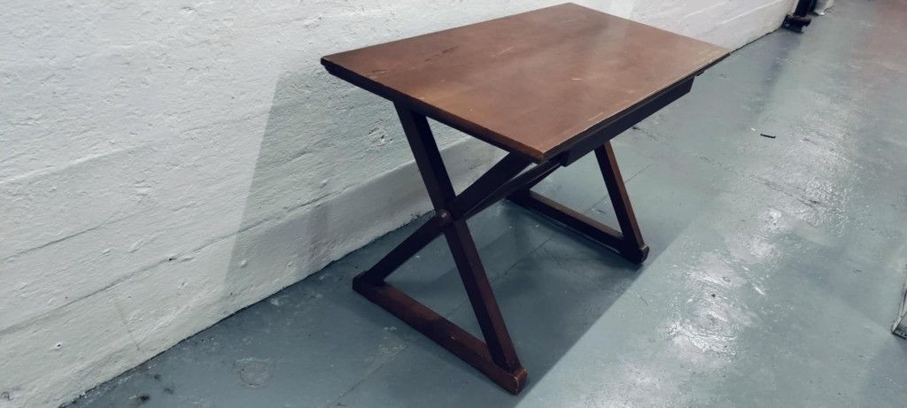 Antique wooden writing / computer / company desk with pull out drawer