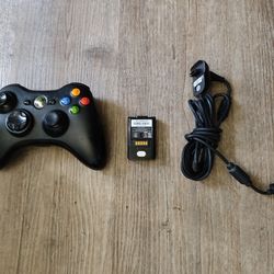 Xbox 360 Controller with Charge & Play Cable For Sale