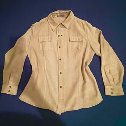 Women’s Liz Claiborne Faux Suede Shirt  L