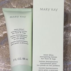 Mary Kay Mint Bliss Energizing Lotion for Feet & Legs New with Box 