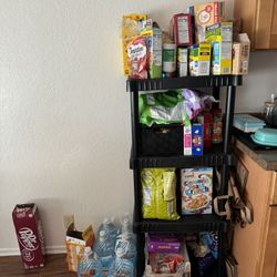 Black Plastic Utility Shelf