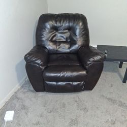 Black Leather Recliner