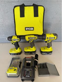 Ryobi drill set