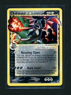 2006 Pokemon Charizard Gold Star Delta Species Single2006 Pokemon Charizard Gold Star Delta Species Single