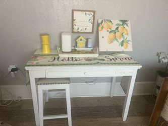 White desk only