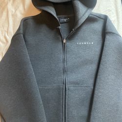 YOUNG LA Zip Up Hoodie M