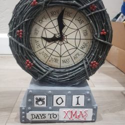 Nightmare Before Christmas Calendar Clock