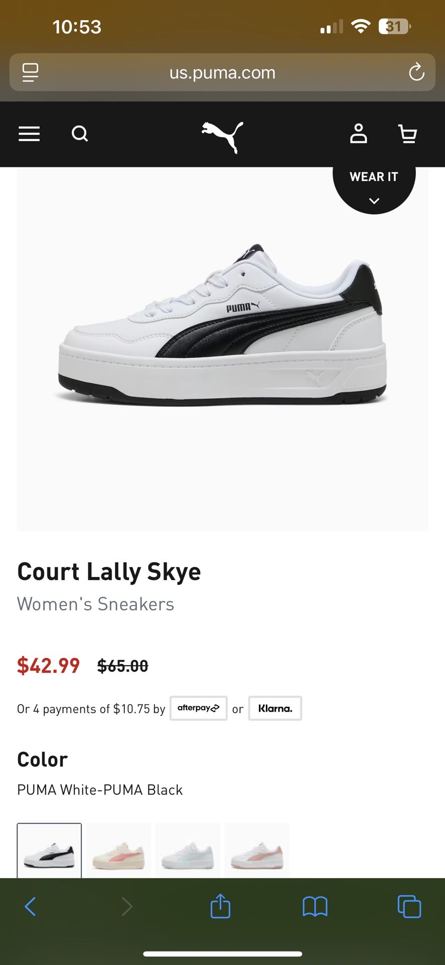 PUMA Court Lally Skye Women’s Sneakers.