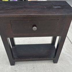 Wood Side Table 