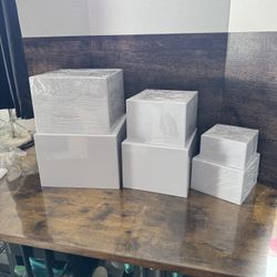 Acrylic Risers/Display Boxes NWT - Set Of 6
