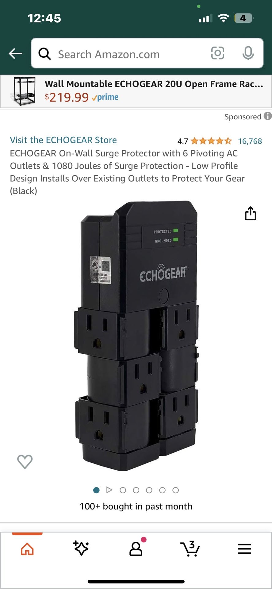 EchoGear Surge Protector