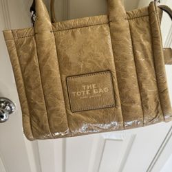 The Crinkle Leather Small Tote Bag