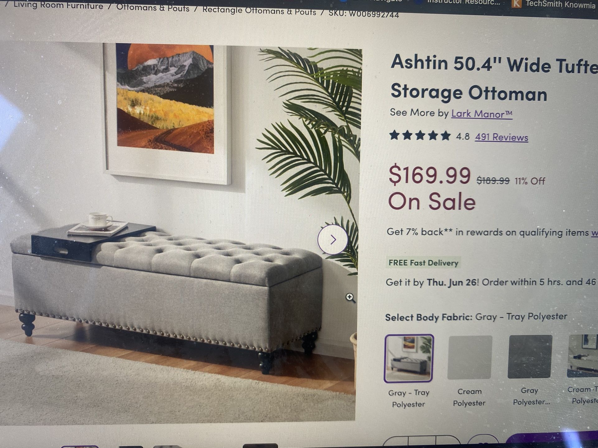 Ottoman With Storage