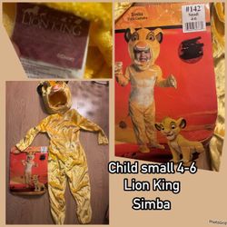 Simba costume lion king size 4-6 $15