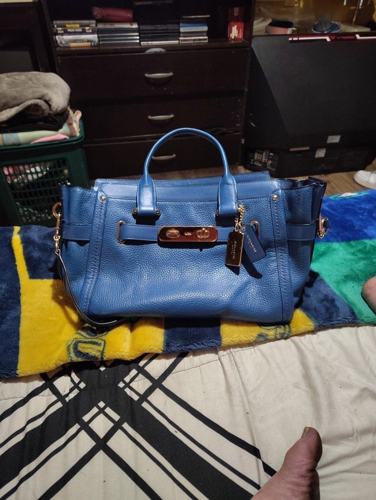 Blue Coach Purse