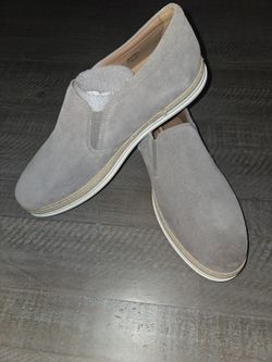Peter Huber(Brand New) Suede Shoe Size 10 Color Gray . Doesn't Have Original Box.   (OBO)