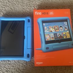 Like New Amazon Fire HD 8 Kids Tablet 32 GB blue