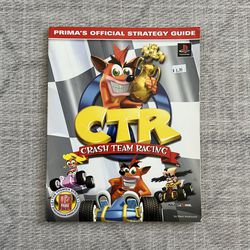 Sony PlayStation PS1 Crash Bandicoot Crash Team Racing CTR Strategy Guide