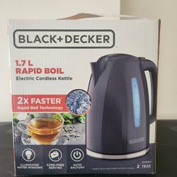 BLACK+DECKER 1.7L Rapid Boil Electric Cordless Kettle
