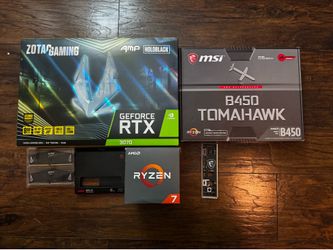 Gaming PC Parts Bundle - RTX 3070 + Ryzen 7 2700X + MSI B450 Tomahawk