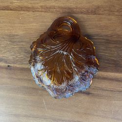 **VINTAGE** Indiana Glass Amber Dish/Bowl - Variety of Uses - 5 1/4” x 4 1/2”.