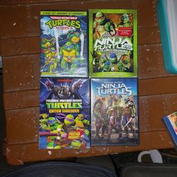 4 Teenage Mutant Ninja Turtles DVDs