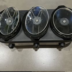 3 Pot Slow Cooker 
