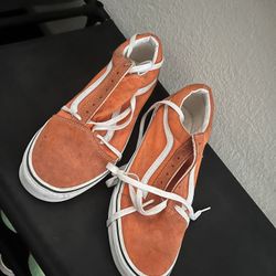 Orange Vans Old School