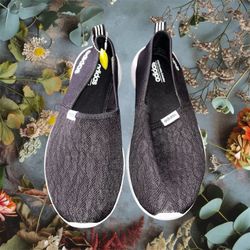 Adidas Black And White Slip On