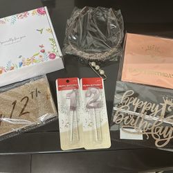 New Girls 12 Birthday Items 