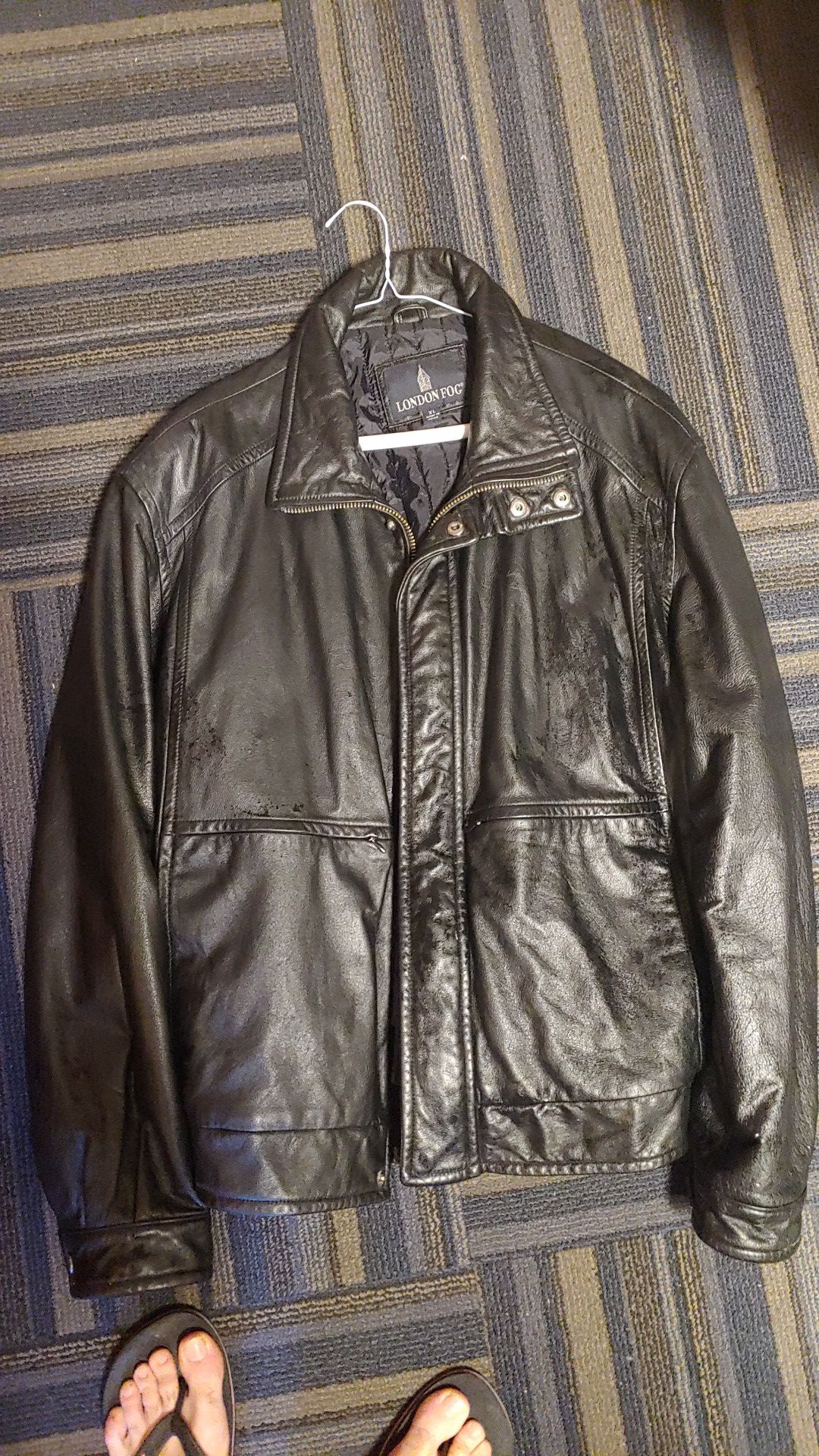 London fog leather jacket