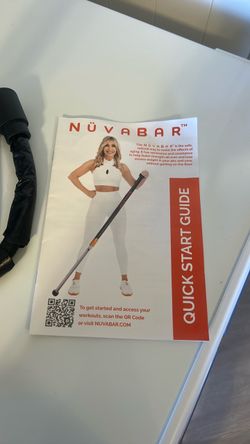NüvaBar Fitness Bar with Quick Start Guide