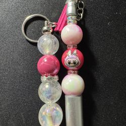 Labubu Pen And matching keychain 