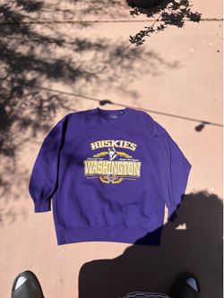washington huskies crewneck sweater