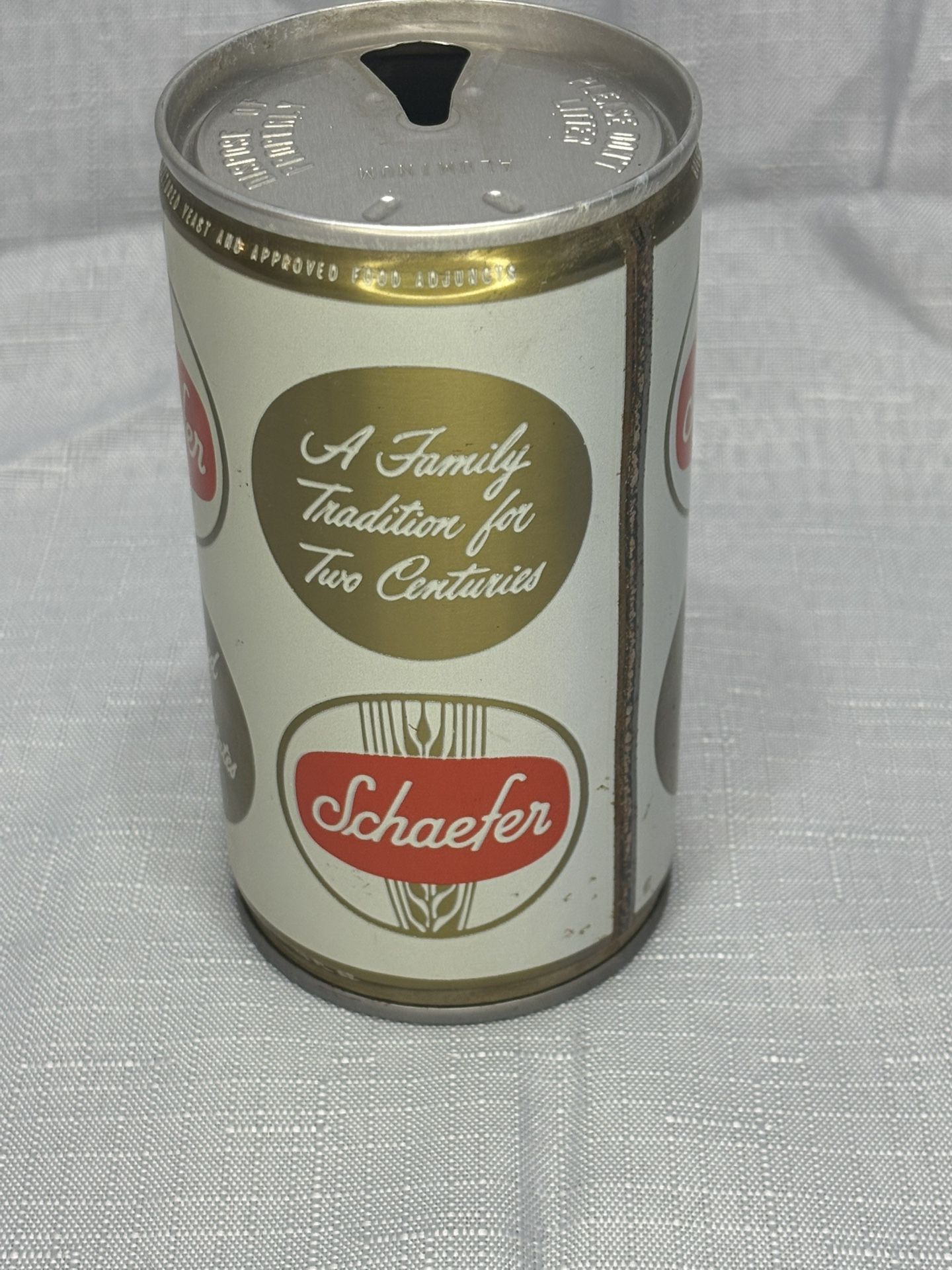 Schaefer Pull Tab Steel Beer Albany, NY And Baltimore, Maryland Vintage Can