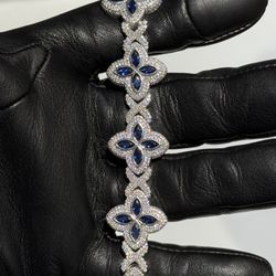 Moissanite Clover Bracelet Star Bracelet Custom Diamond Iced out Men’s Handset Bracelet 