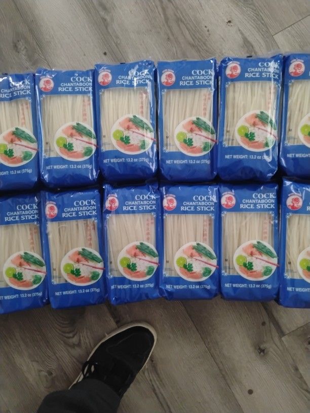 For Sale: C**k Brand Chantaboon Rice Stick Noodles (13.2 oz) – Authentic Thai Rice Noodles!