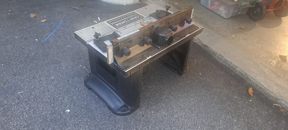 Craftsman Professional Router, Router Table, Bits and more