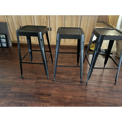 Industrial barstools 4 / console to match