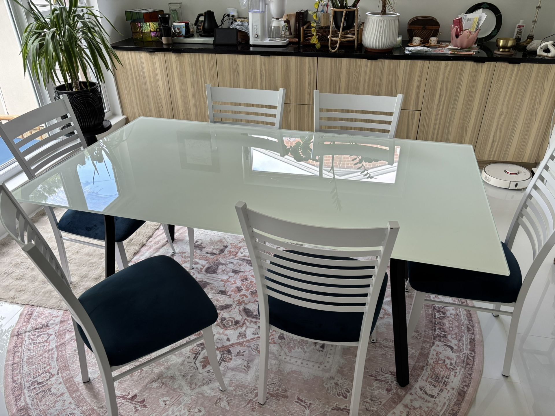 Glass Dining Room Table and Chairs