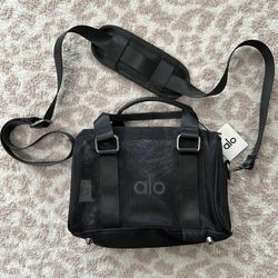 Alo Black Mini Sheer Duffle Bag $100 **READ DESCRIPTION**