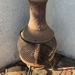 Antique Outdoor Fireplace 