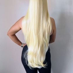 Synthetic Lace Front Wig-blonde Long Hair Wig-$60 Brand New-peluca Larga Rubia Nueva